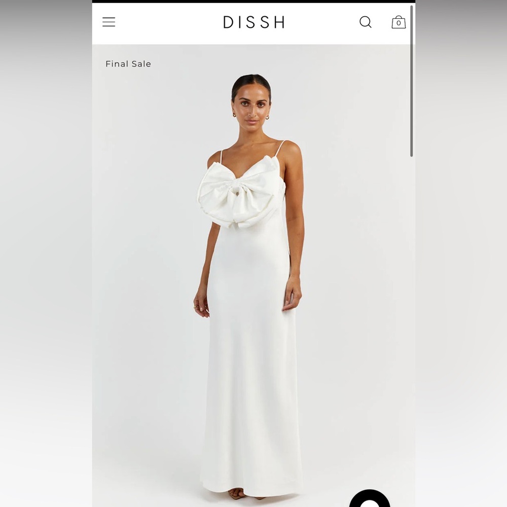 Dissh White Bow Dress